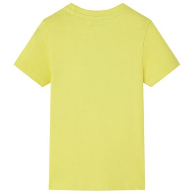 T-shirt pour enfants avec manches courtes jaune 92