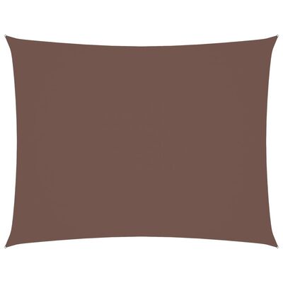 vidaXL Voile de parasol tissu oxford rectangulaire 3,5x5 m marron