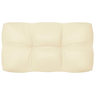 vidaXL Coussins de canapé palette lot de 7 Crème