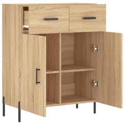 vidaXL Buffet chêne sonoma 69,5x34x90 cm bois d'ingénierie