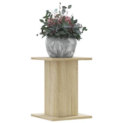 vidaXL Supports pour plantes 2 pcs chêne sonoma bois d'ingénierie