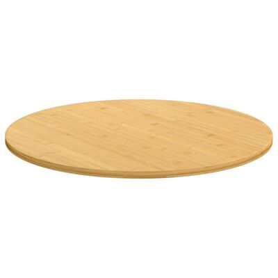 vidaXL Dessus de table Ø60x1,5 cm bambou