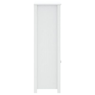 vidaXL Armoire de salle de bain BERG blanc 69,5x34x110 cm pin massif