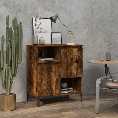 vidaXL Buffet Chêne fumé 60x35x70 cm Bois d'ingénierie