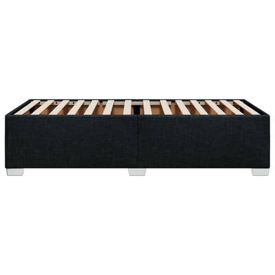 vidaXL Cadre de lit sans matelas noir 90x190 cm tissu