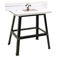 vidaXL Table de toupie acier et MDF 81x61x88 cm