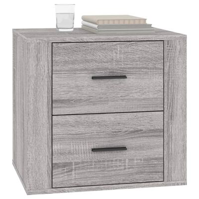 vidaXL Table de chevet Sonoma gris 50x39x47 cm