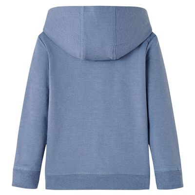 Sweatshirt à capuche pour enfants bleu mélange 128