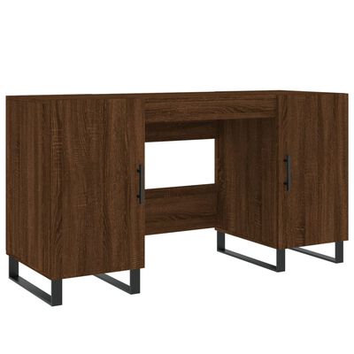 vidaXL Bureau chêne marron 140x50x75 cm bois d'ingénierie