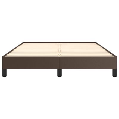 vidaXL Cadre de lit sans matelas marron 140x200 cm similicuir