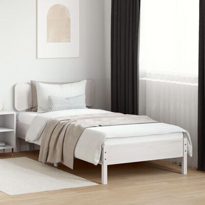 vidaXL Tête de lit blanc 100 cm bois massif de pin