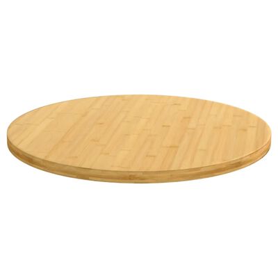 vidaXL Dessus de table Ø70x2,5 cm bambou