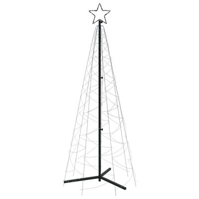 vidaXL Arbre de Noël cône 200 LED Blanc froid 70x180 cm