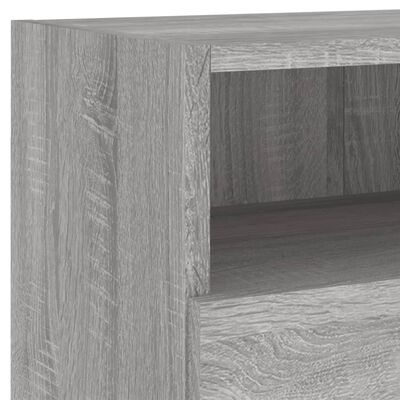 vidaXL Meubles TV muraux 2pcs sonoma gris 80x30x30cm bois d'ingénierie