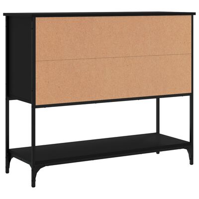 vidaXL Buffet noir 100x36x85 cm bois d'ingénierie