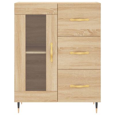 vidaXL Buffet chêne sonoma 69,5x34x90 cm bois d'ingénierie