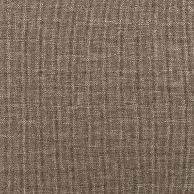 vidaXL Tête de lit avec oreilles Taupe 103x23x118/128 cm Tissu