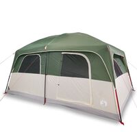 vidaXL Tente de cabine familiale 10 personnes vert imperméable