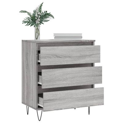 vidaXL Buffet Sonoma gris 60x35x70 cm Bois d'ingénierie