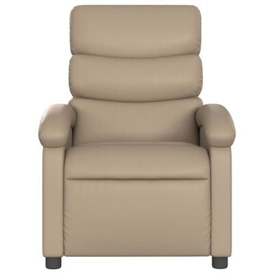 vidaXL Fauteuil de massage inclinable Cappuccino Similicuir