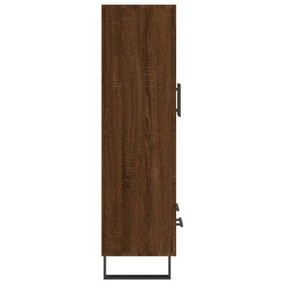 vidaXL Buffet haut chêne marron 69,5x31x115 cm bois d'ingénierie