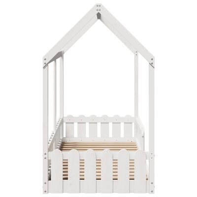 vidaXL Cadre de lit d'enfants forme de maison 80x200cm bois pin massif