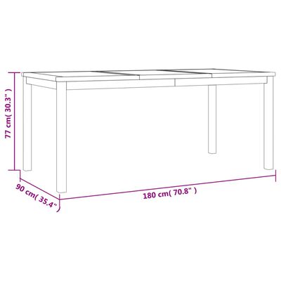 vidaXL Ensemble à manger de jardin 4 pcs Bois de teck massif