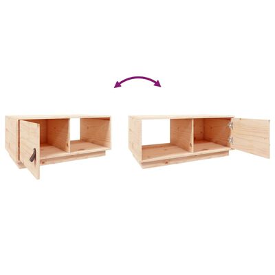 vidaXL Table basse 80x50x35,5 cm Bois massif de pin