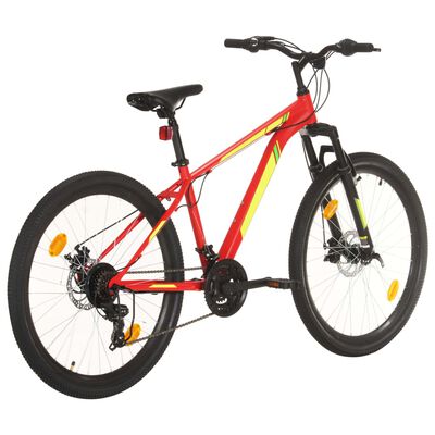 vidaXL Vélo de montagne 21 vitesses Roues de 27,5 pouces 38 cm Rouge