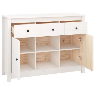 vidaXL Buffet Blanc 100x35x74,5 cm Bois massif de pin