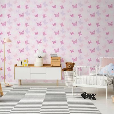 Noordwand Papier peint Kids @ Home Butterfly rose