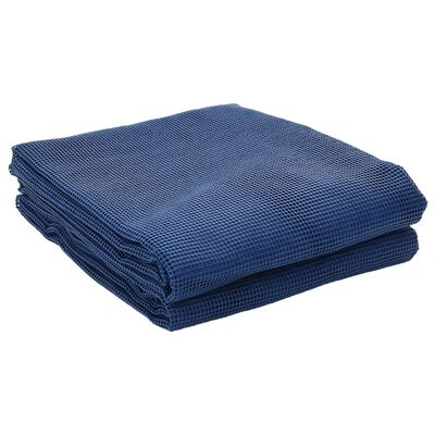 vidaXL Tapis de sol de camping bleu 4x3 m