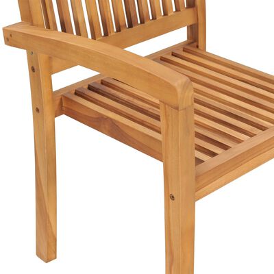 vidaXL Chaises de jardin lot de 2 et coussins bleu Bois de teck massif