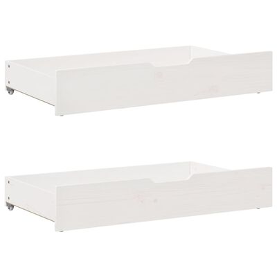 vidaXL Cadre de lit sans matelas blanc 90x200 cm bois de pin massif