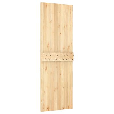 vidaXL Porte coulissante et kit de quincaillerie 70x210 cm pin massif