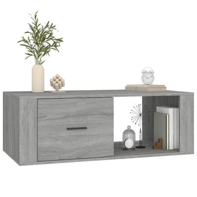 vidaXL Table basse Sonoma gris 100x50,5x35 cm Bois d'ingénierie