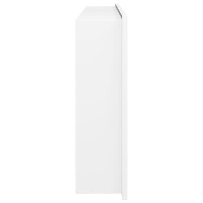 vidaXL Niche de douche blanc mat 62x32x9 cm acier inoxydable