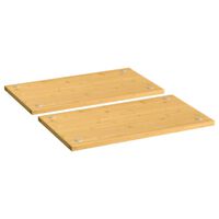 vidaXL Couvercles de cuisinière 2 pcs 50x28x1,5 cm bambou