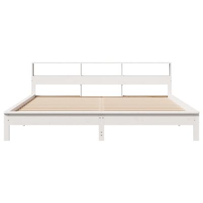 vidaXL Cadre de lit sans matelas blanc 180x200 cm bois massif de pin