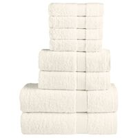 vidaXL Ensemble de serviettes de qualité supérieure 8 pcs 100% coton