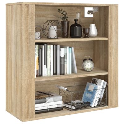 vidaXL Armoire murale Chêne sonoma 80x33x80 cm Bois d'ingénierie