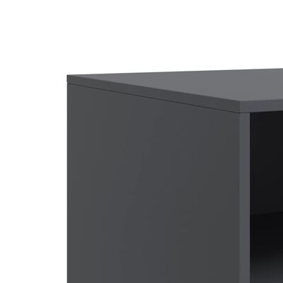 vidaXL Meuble TV anthracite 67x39x44 cm acier