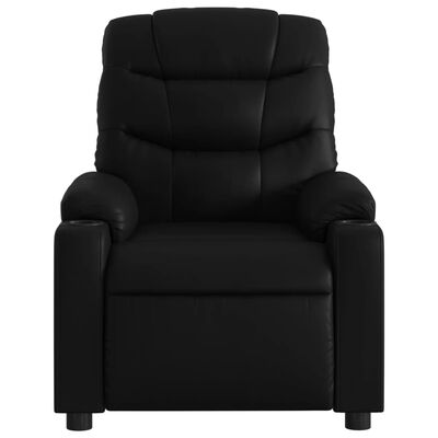 vidaXL Fauteuil de massage inclinable électrique noir similicuir