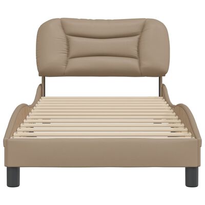 vidaXL Cadre de lit sans matelas cappuccino 80x200 cm similicuir