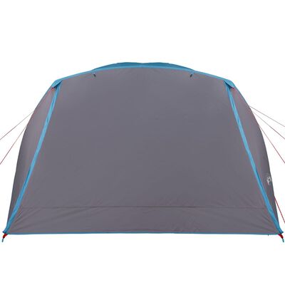 vidaXL Tente de camping avec porche 4 personnes bleu imperméable