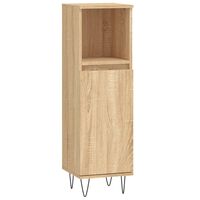 vidaXL Armoire salle de bain chêne sonoma 30x30x100 cm