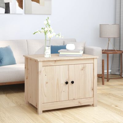 vidaXL Table basse 71x49x55 cm Bois massif de pin