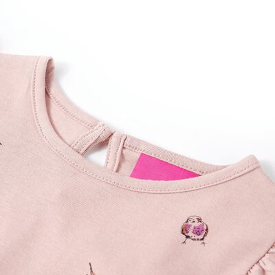 T-shirt pour enfants à manches longues rose 116