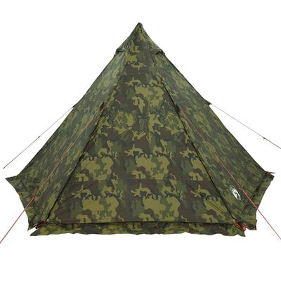 vidaXL Tente familiale tipi 6 personnes camouflage imperméable