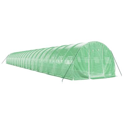 vidaXL Serre avec cadre en acier vert 66 m² 22x3x2 m